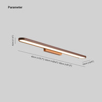 Leigh Linear Gold LED Wall Light 40cm