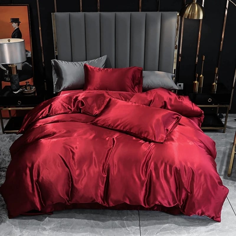 Six-Piece Satin Bedding Set