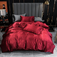 Six-Piece Satin Bedding Set
