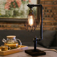 Wood and Metal Table Lamp 45cm