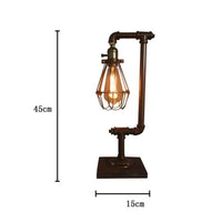 Wood and Metal Table Lamp 45cm