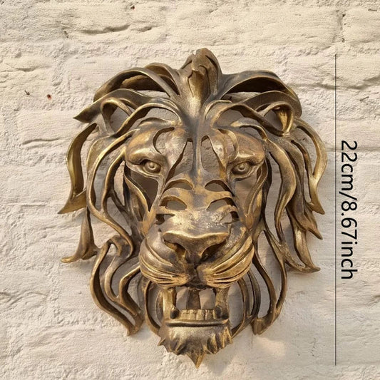 Lion Head Wall Sculpture