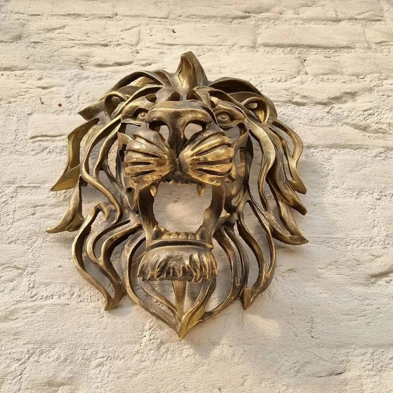 Lion Head Wall Sculpture