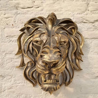 Lion Head Wall Sculpture