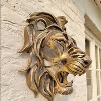 Lion Head Wall Sculpture