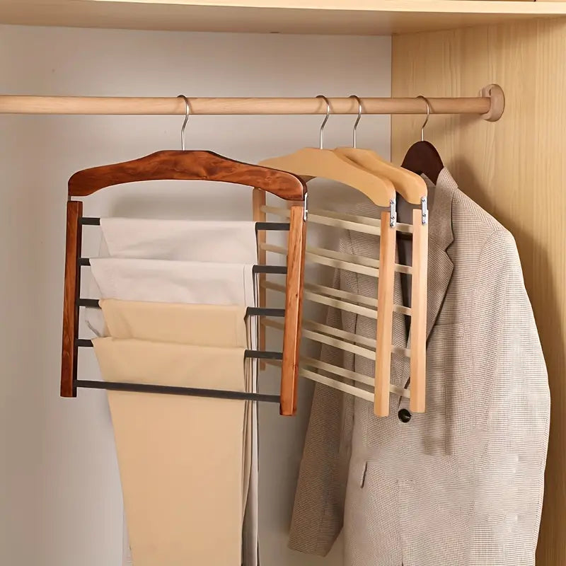 Multi-Tier Wooden Trouser Hanger