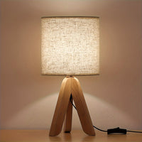 Wooden Tripod Table Lamp 39cm