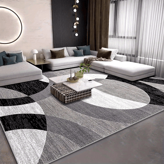 Orbit Weave Geometric Velvet Rug