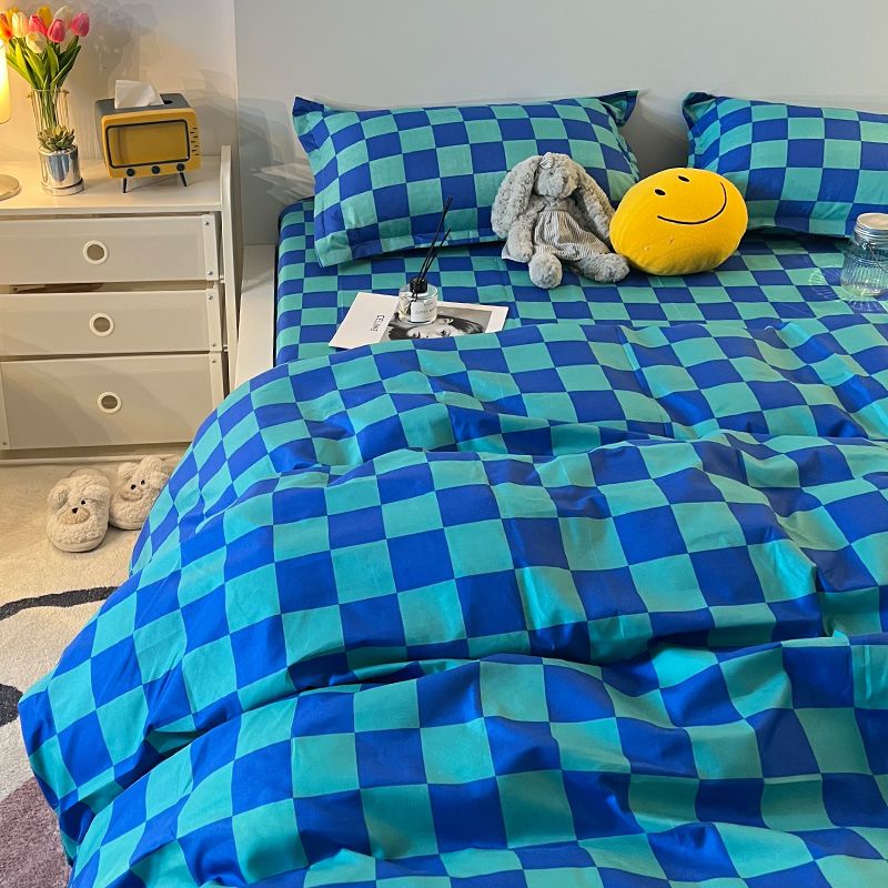 Chequerboard Single Duvet Set