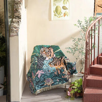 Woven Jacquard Throw Blanket