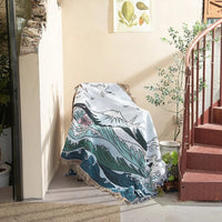 Woven Jacquard Throw Blanket