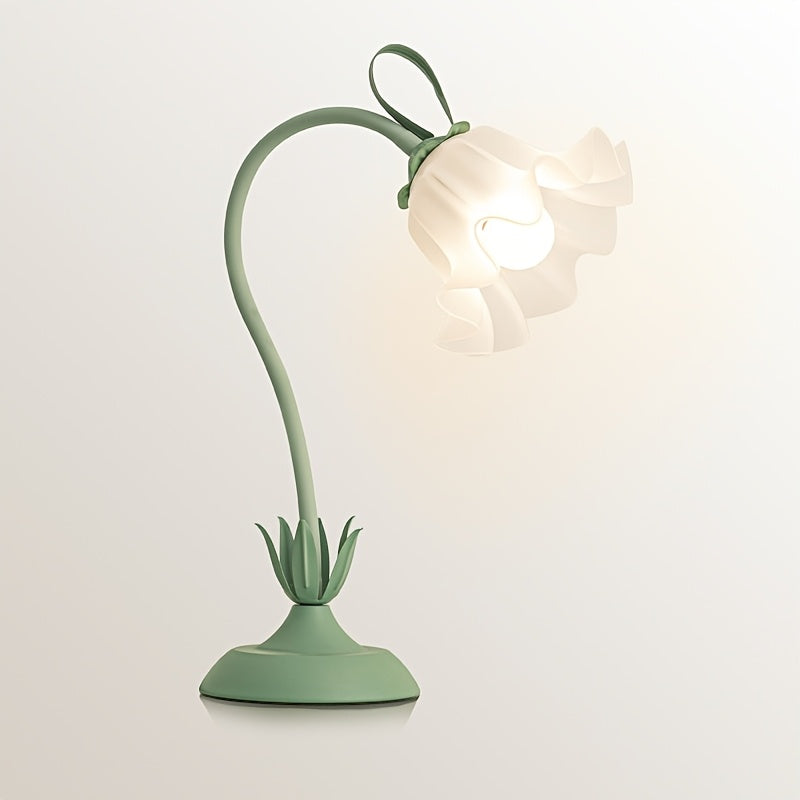Cast Iron Flower Table Lamp 50cm