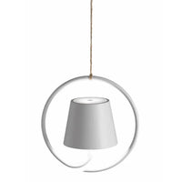 Iron and Aluminium Dome Pendant