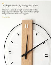 Solid Wood Nordic Wall Clock 40cm