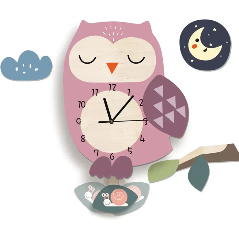 Animal Design Children's Wall Clock