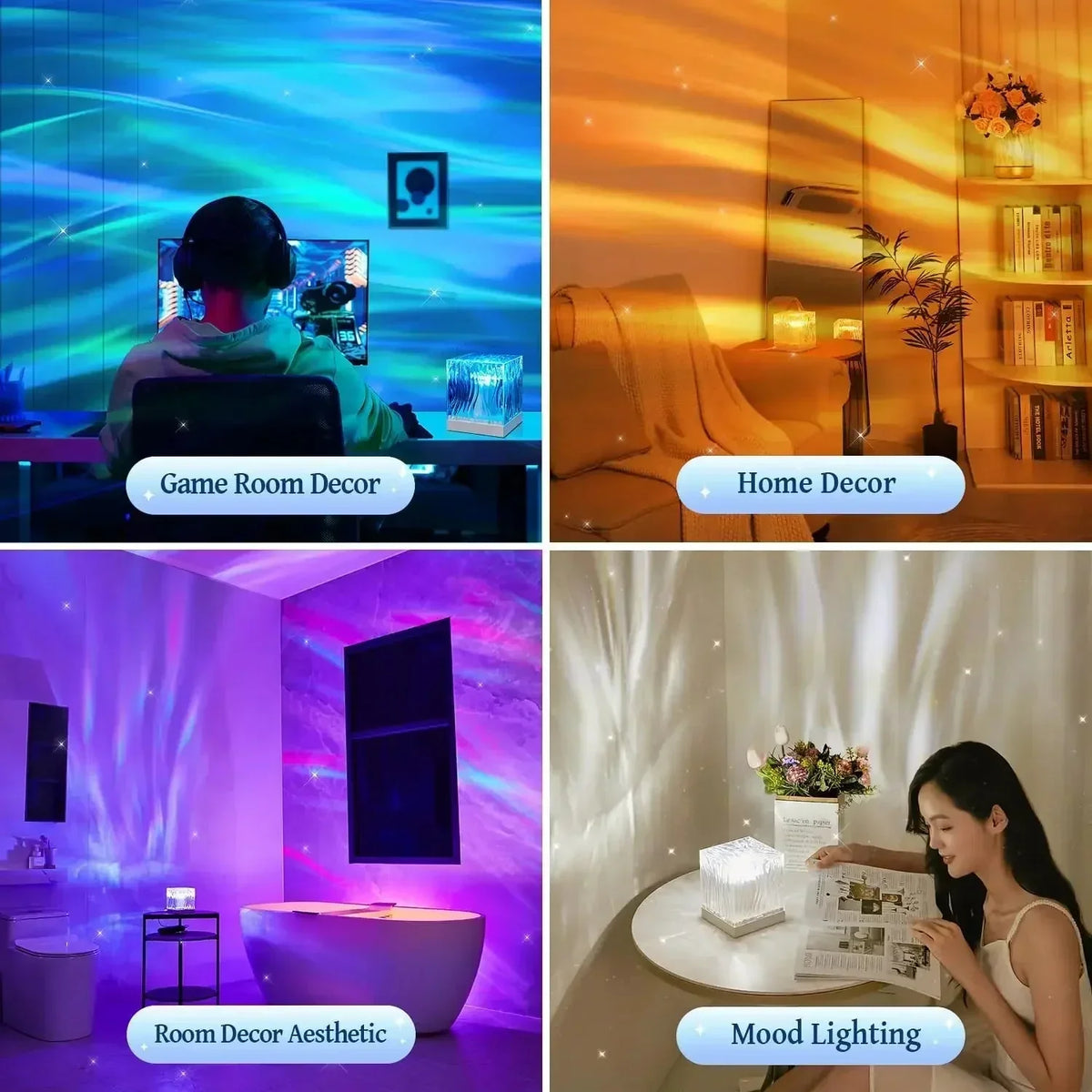 Aurora and Ripple Projector Lamp