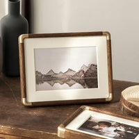 Brass-Corner Wooden Photo Frame