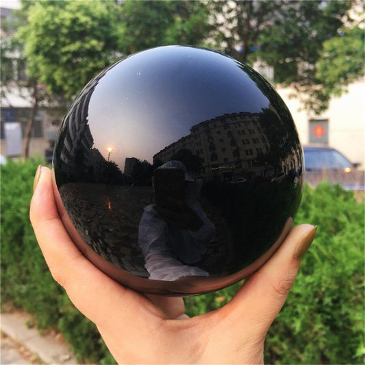 Polished Obsidian Sphere