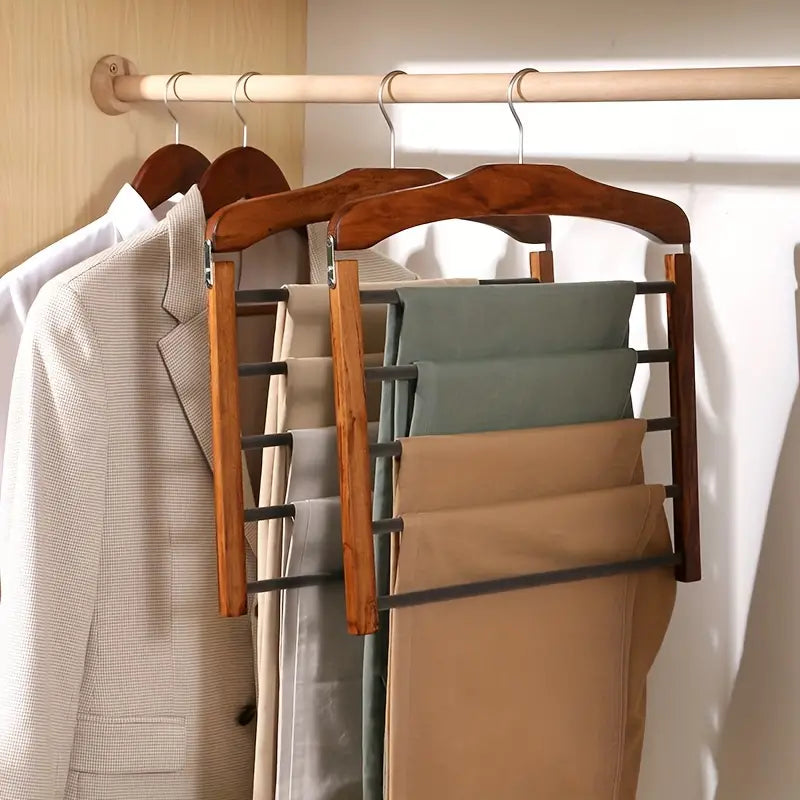 Multi-Tier Wooden Trouser Hanger