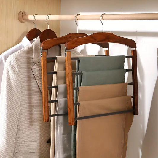 Multi-Tier Wooden Trouser Hanger