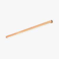 Lockhone Woda slim wood ceiling bar in light timber on a plain white background