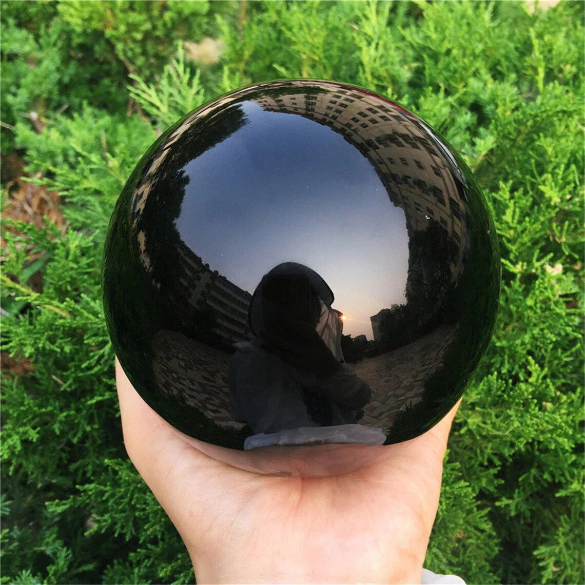 Polished Obsidian Sphere