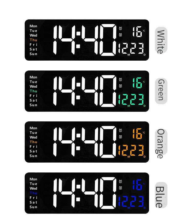 Large Digital Wall Clock 40cm