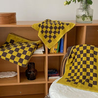 Checkerboard Plus Cotton Towel