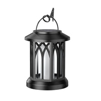 Solar Flame Effect Lanterns, Pair