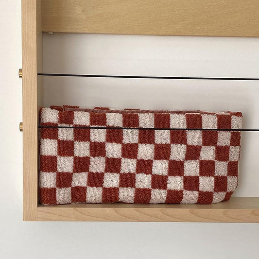 Classic Checkerboard Cotton Towel