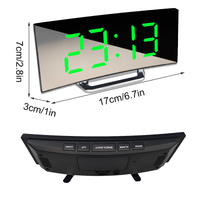 Amedea Curved LED Digital Clock