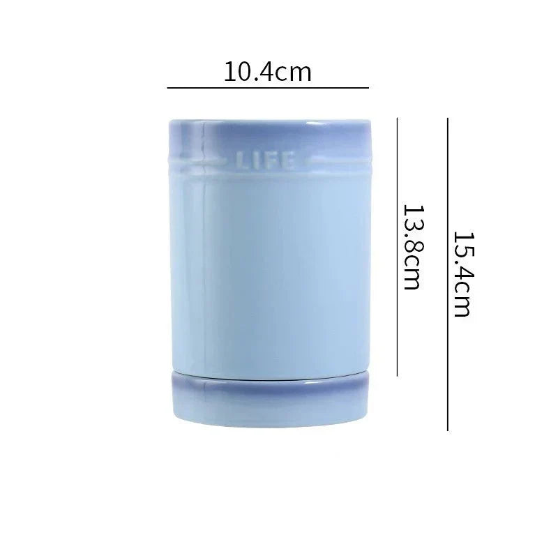 Glazed Ceramic Utensil Crock