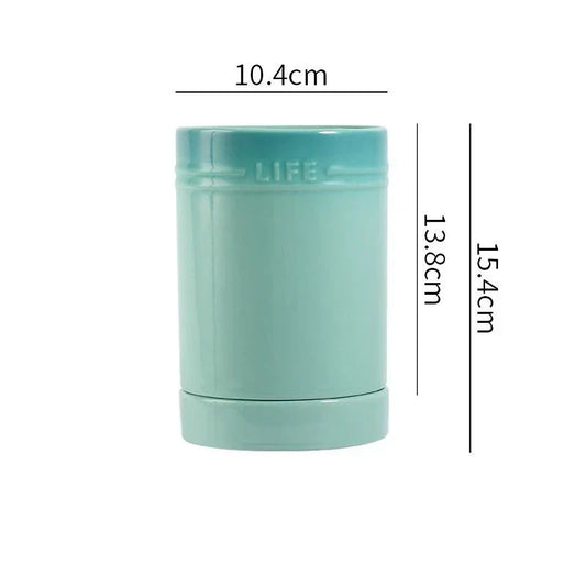 Glazed Ceramic Utensil Crock