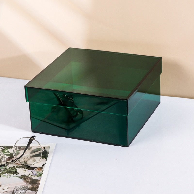 Acrylic Storage Box With Lid 20cm
