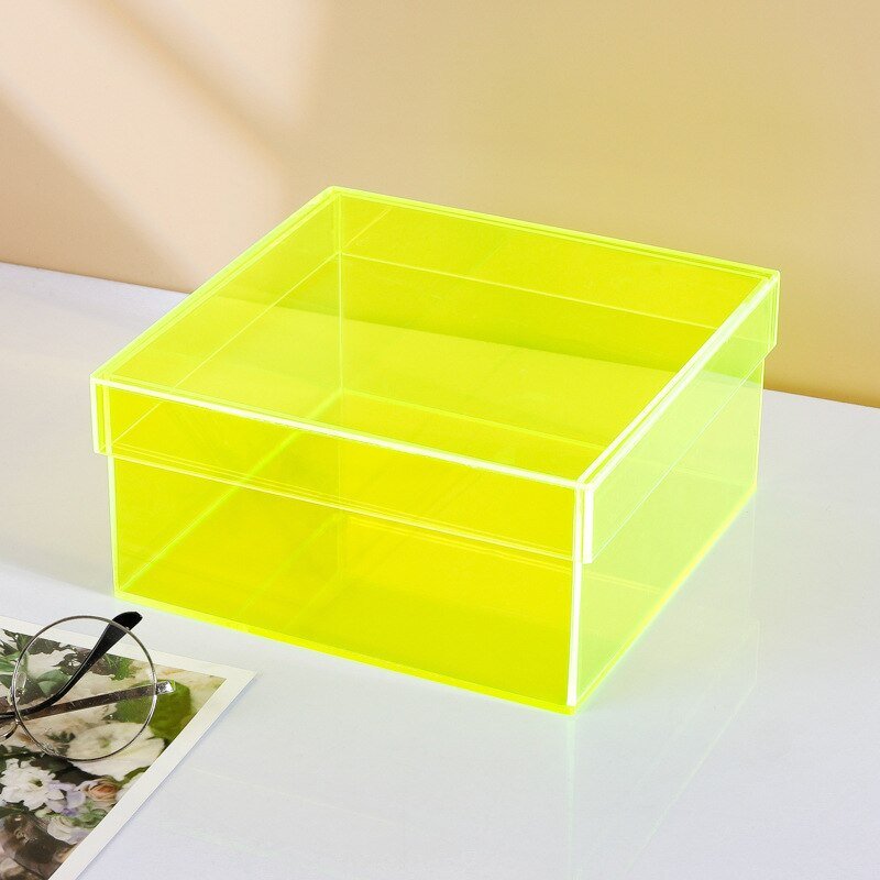 Acrylic Storage Box With Lid 20cm