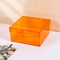 Acrylic Storage Box With Lid 20cm
