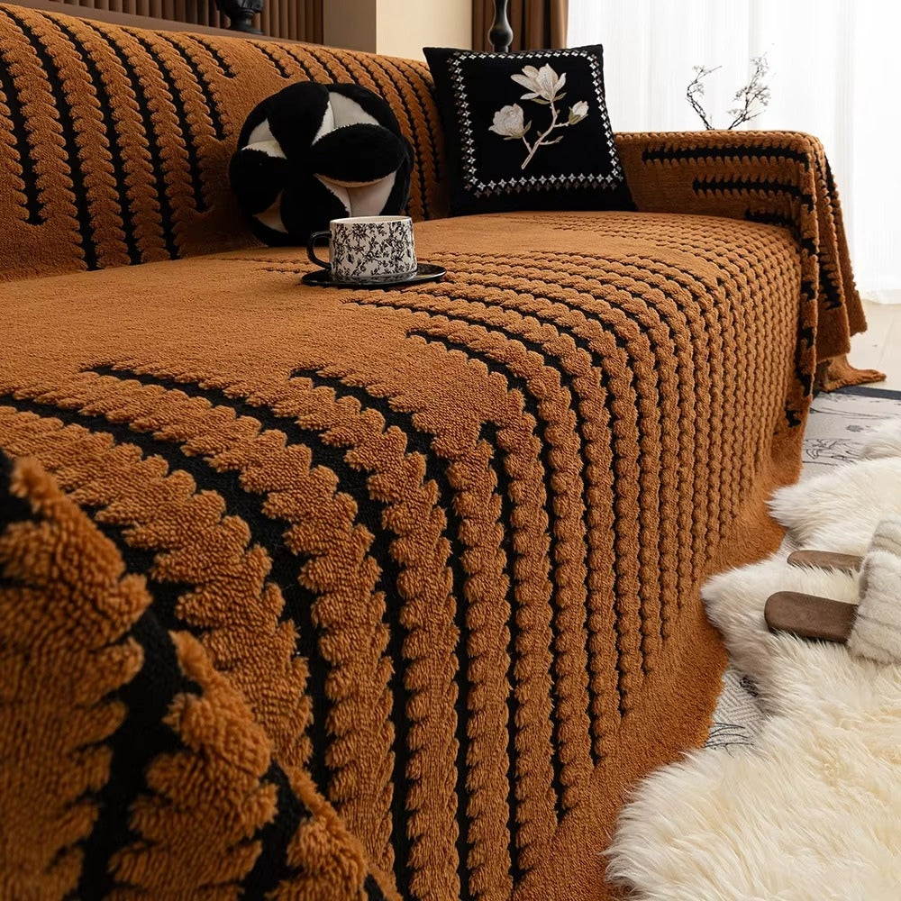 Vintage Tufted Microfibre Sofa Cover
