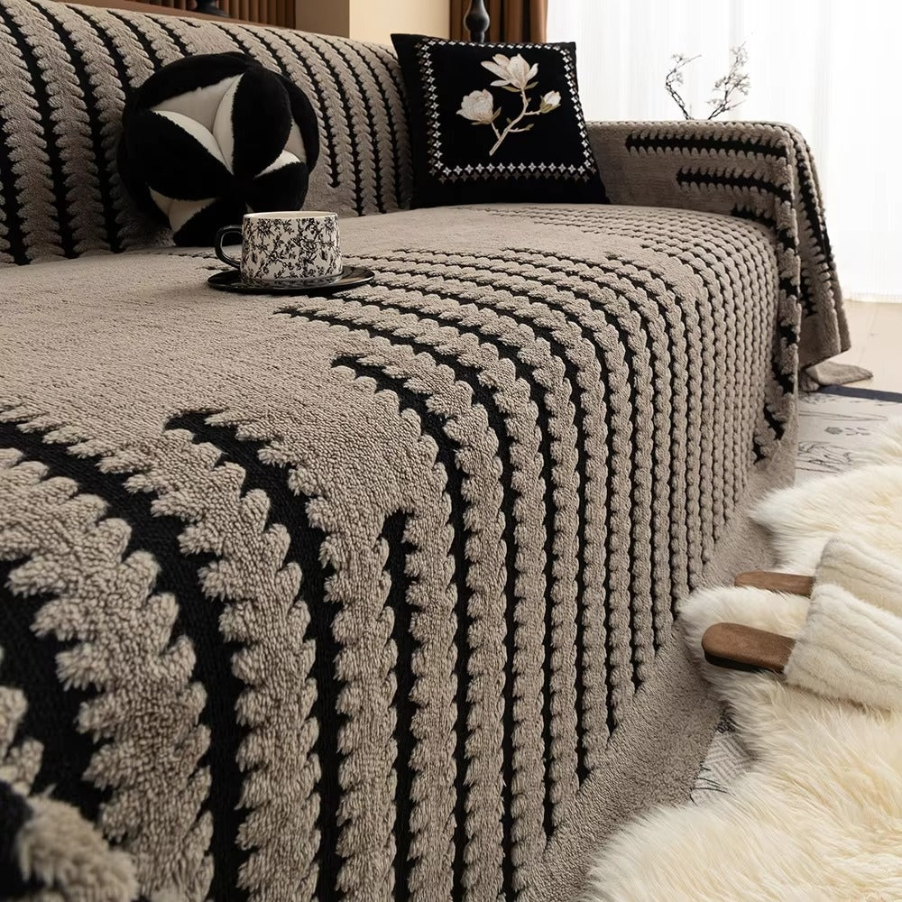 Vintage Tufted Microfibre Sofa Cover