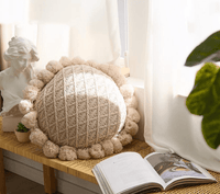 Pom Pom Round Cushion 50cm
