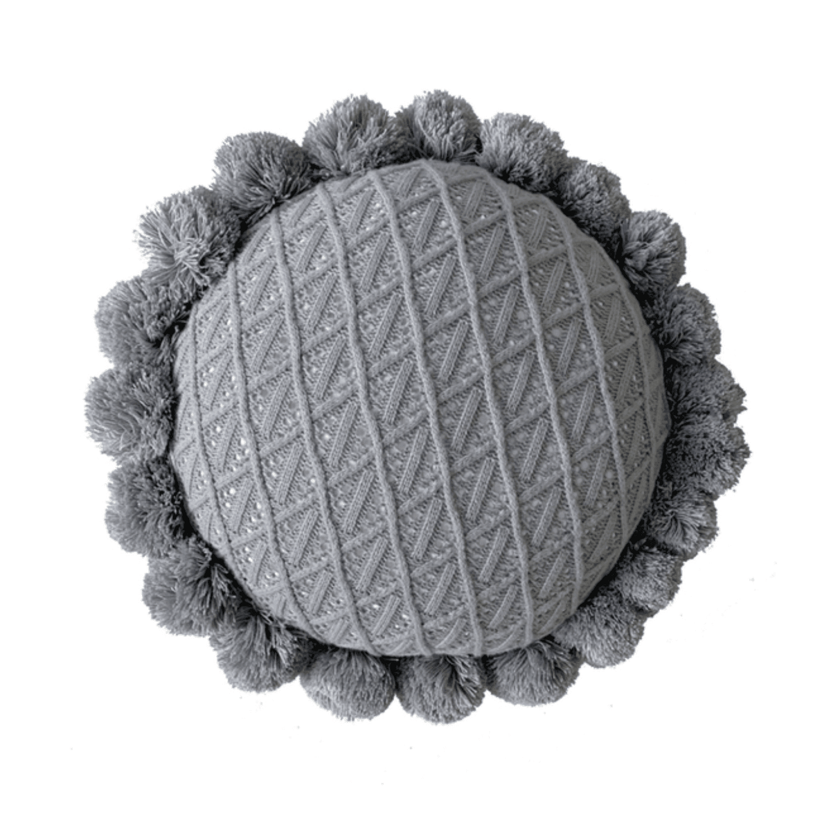 Pom Pom Round Cushion 50cm
