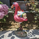 Reclining Flamingo Garden Statue