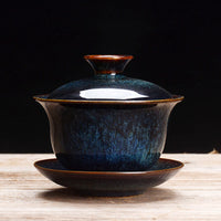 Kiln-Glazed Ceramic Gaiwan