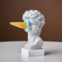 Ice Cream Face Resin Sculpture