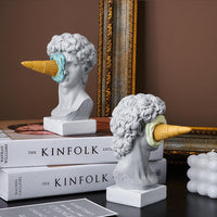 Ice Cream Face Resin Sculpture