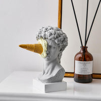 Ice Cream Face Resin Sculpture