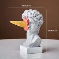 Ice Cream Face Resin Sculpture