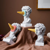 Ice Cream Face Resin Sculpture