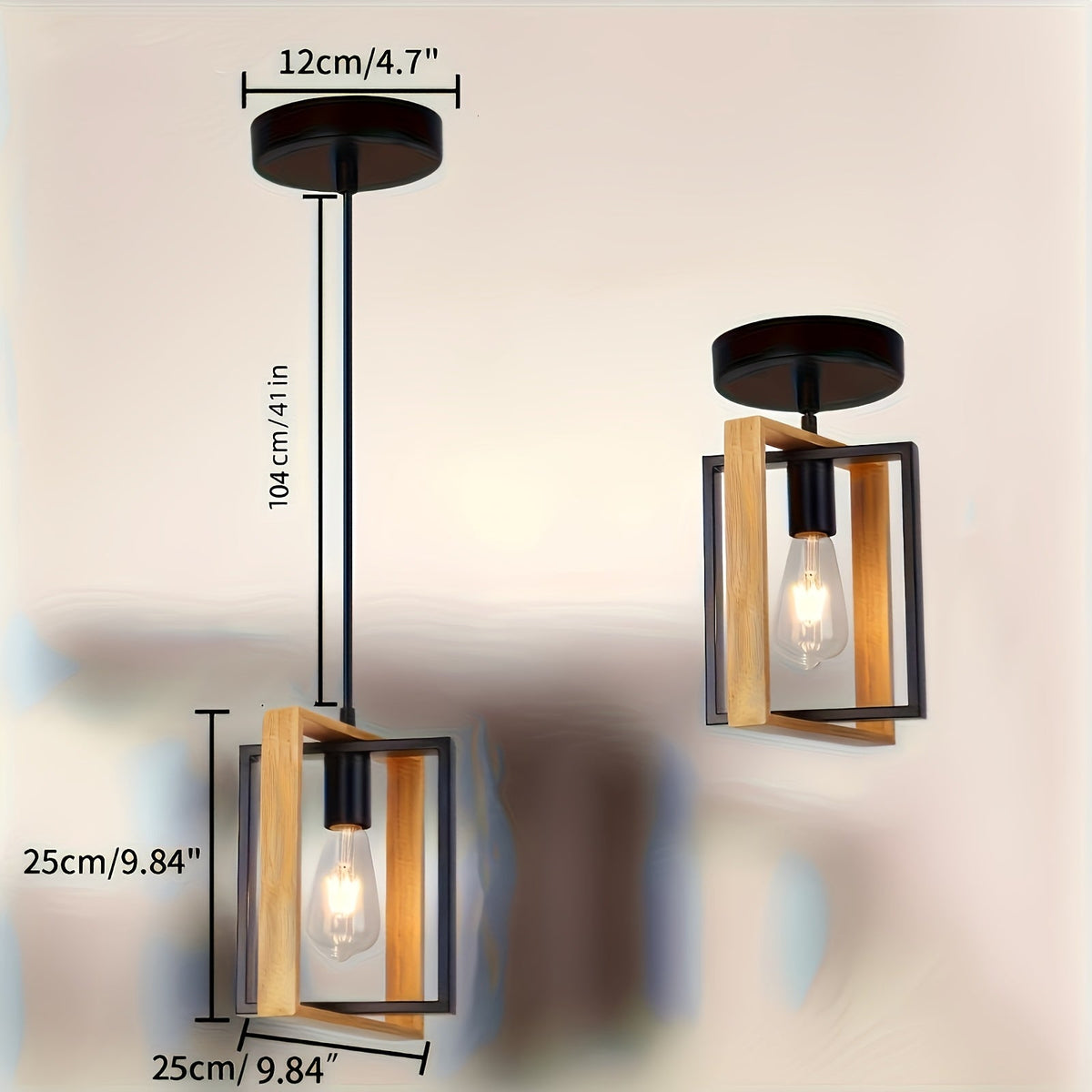 Matte Cone Pendant Light 25cm