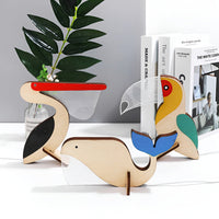 Wooden Animal Nursery Table Lamp