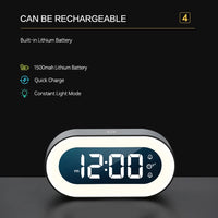Digital Alarm Clock with Night Light 15cm